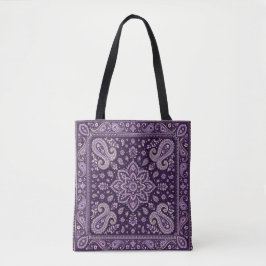 Lila Bandana Paisley-Tasche | Umhängetasche Tasche