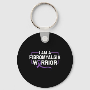 Lila Bandenkrieger der Fibromyalgie Schlüsselanhänger