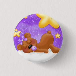 Lila Bär Button