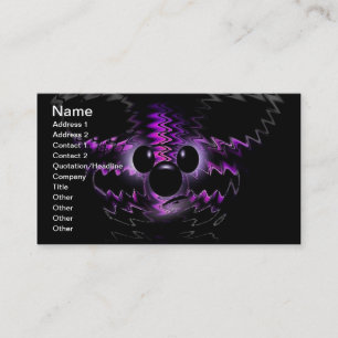 Lila Bärenkarte Visitenkarte