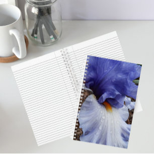 Lila Bartiris Blumen Notizbuch