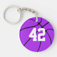 Lila Basketball-Jersey-Nummer oder -Initialen