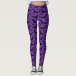 Lila Battmuster Leggings<br><div class="desc">Tragen Sie diese Lila Bat Pattern Legging dieses Halloween oder immer Sie fühlen sich ein wenig fleißig.</div>