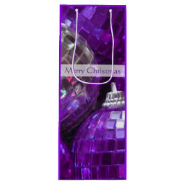 Lila Baubles Frohe Weihnachtsgeschenke Wein Geschenktüte Für Weinflaschen