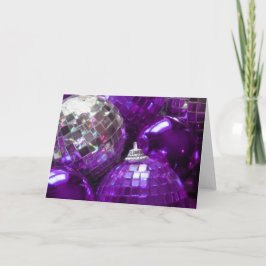 Lila Baubles Grüße Karte