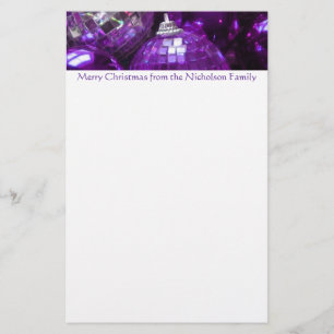 Lila Baubles-Header - lila Text Briefpapier