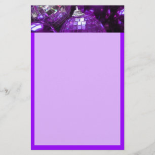 Lila Baubles-Header-Papier lila Briefpapier
