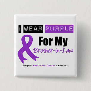 Lila Bauchspeicheldrüsenkrebs Button