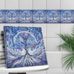 Lila Baum der Ruhe Mosaikkunst Fliese<br><div class="desc">Lila Baum der Ruhe Mosaikkunst</div>