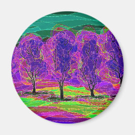 Lila Bäume ... Magnet