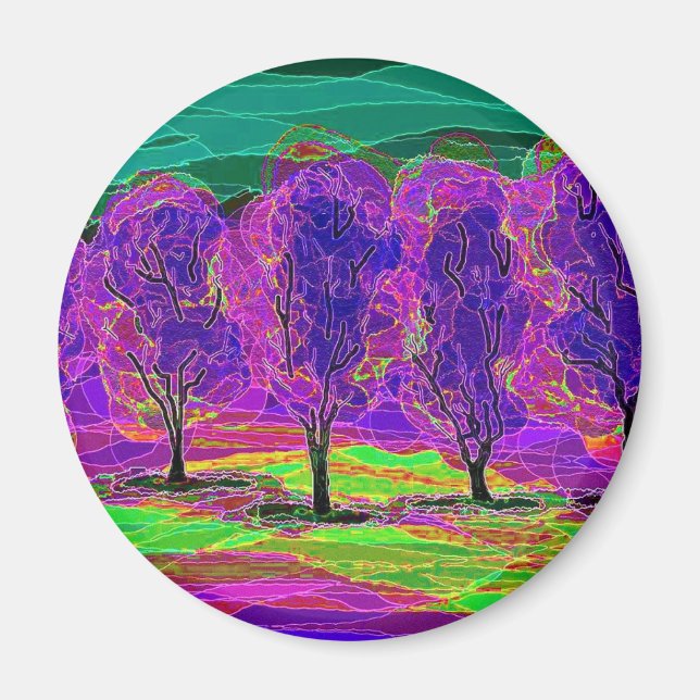 Lila Bäume ... Magnet (Vorne)