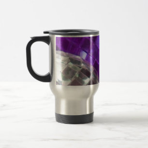 Lila Bausteine - Einzelheiten Reisen/Tasse des Pen Reisebecher