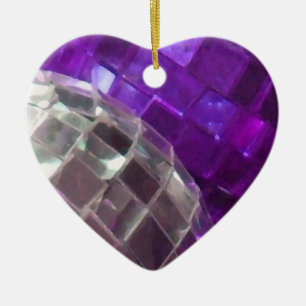 Lila Bausteine im Dekor Keramik Ornament
