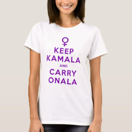 Lila Behalten Kamala und Carry Onala T-Shirt