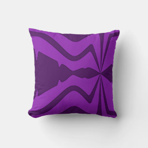 Lila bei Lila Abstrakter Sound Wave Design Kissen