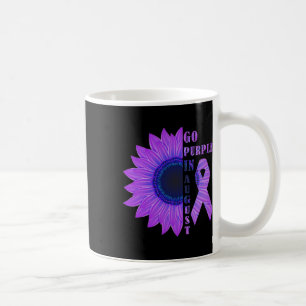 Lila bei Überdosierung im August Sensibilisierungs Kaffeetasse