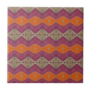 lila Beige in geometrischem Design Fliese