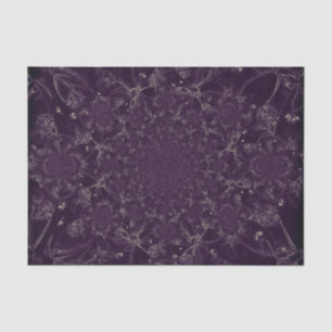 Lila beige Kaleidoskop-Fraktal-Muster Seidenpapier
