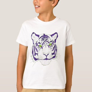 Lila bengalischer Tiger T-Shirt