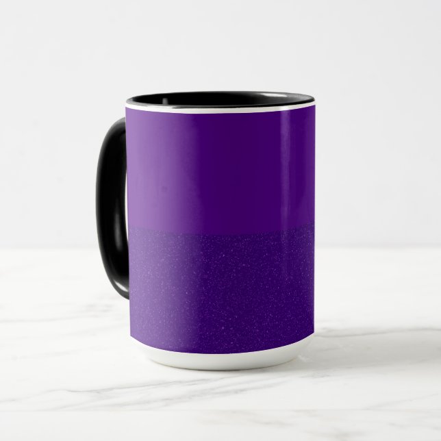 Lila, benutzerdefinierte Tasse mit oberster Matte  (Vorderseite Links)