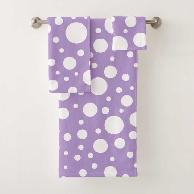 Lila Bereiche Badehandtuch Set (Insitu)