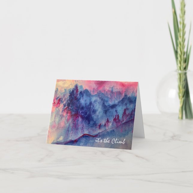 Lila Berge Majestät Card Karte (Vorderseite)