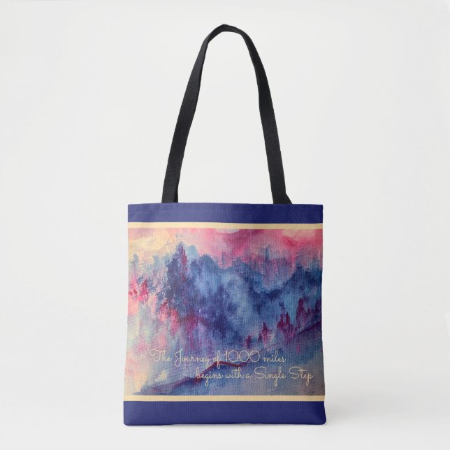 Lila Berge Majestät Tasche (Vorderseite)
