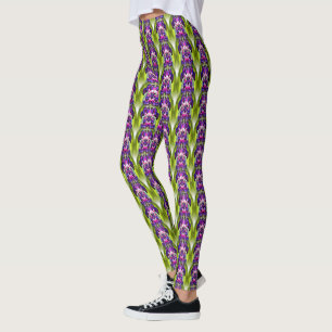 Lila Berries Naturkunstmuster Leggings