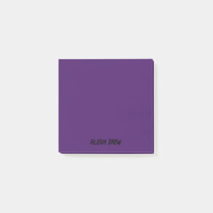 Lila Berufliche Minimalistische schwarze Schrift Post-it Klebezettel