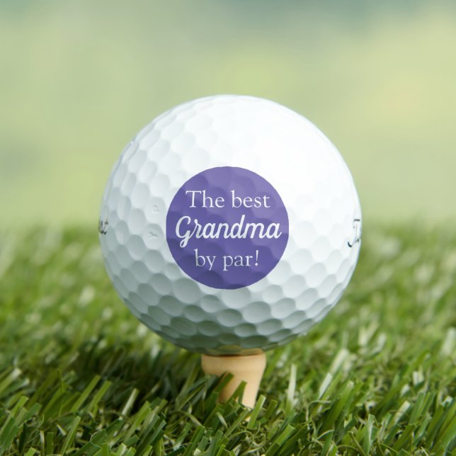 Lila Beste Oma par Mutter-Day Golf Balls Golfball (Insitu T-Shirt)