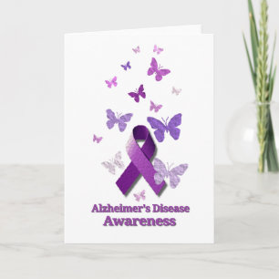 Lila Bewusstseins-Band: Alzheimerkrankheit Karte