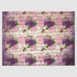 Lila Bienenreihe - Design 4 Seidenpapier