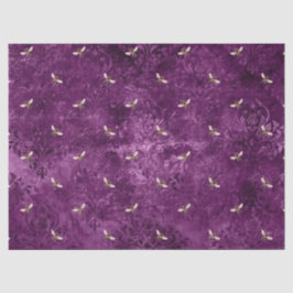 Lila Bienenreihen - Design 18 Seidenpapier
