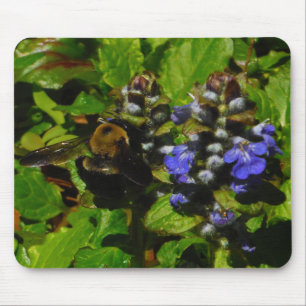 Lila Bienenvölker und Hummel Mousepad