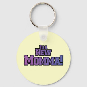 Lila bin ich ein New Momma Tshirts und Geschenke Schlüsselanhänger
