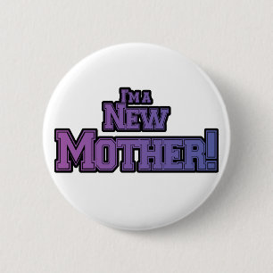 Lila bin ich eine neue Muttermutter-Hemden und Ges Button