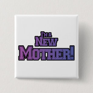 Lila bin ich eine neue Muttermutter-Hemden und Ges Button