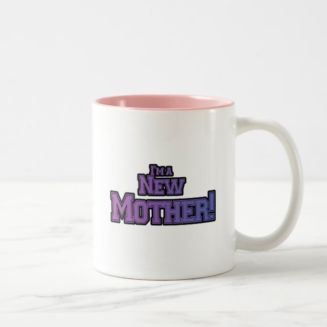 Lila bin ich eine neue Muttermutter-Hemden und Ges Zweifarbige Tasse (Rechts)