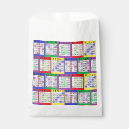 Lila BINGO Card Gastgeschenk Bag Geschenktütchen