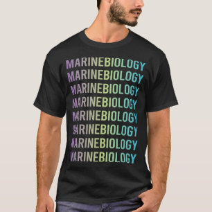 Lila Biologe für die Blaue Meeresbiologie T-Shirt