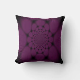 Lila Black Butterfly Petal Kissen