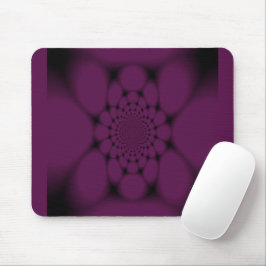 Lila Black Butterfly Petal Mousepad