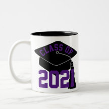 Lila Black Grad Cap-Klasse 2024