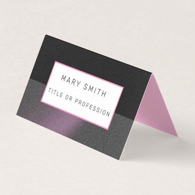 Lila Black Luxury Visitenkarten (Vorderseite)