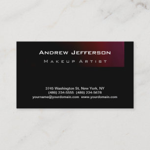 Lila Black Makeust Artist Business Card Visitenkarte