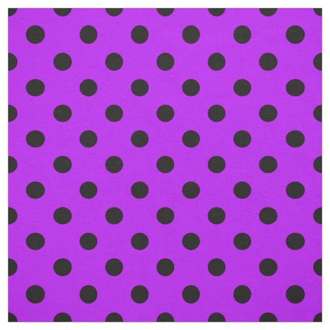 Lila Black Polka Dots Textile Stoff (Muster)
