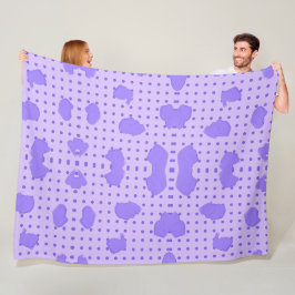 Lila Blankette! Fleecedecke