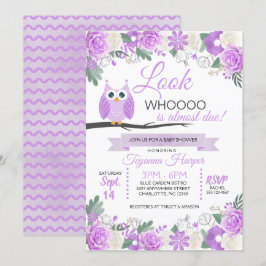 Lila Bläschendusche Einladung