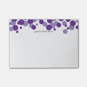 Lila Blasenconfetti-Muster Posten-it® Anmerkungen Post-it Klebezettel
