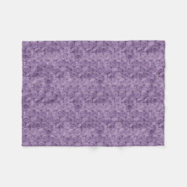 Lila Blasenverpackungsmuster Fleecedecke